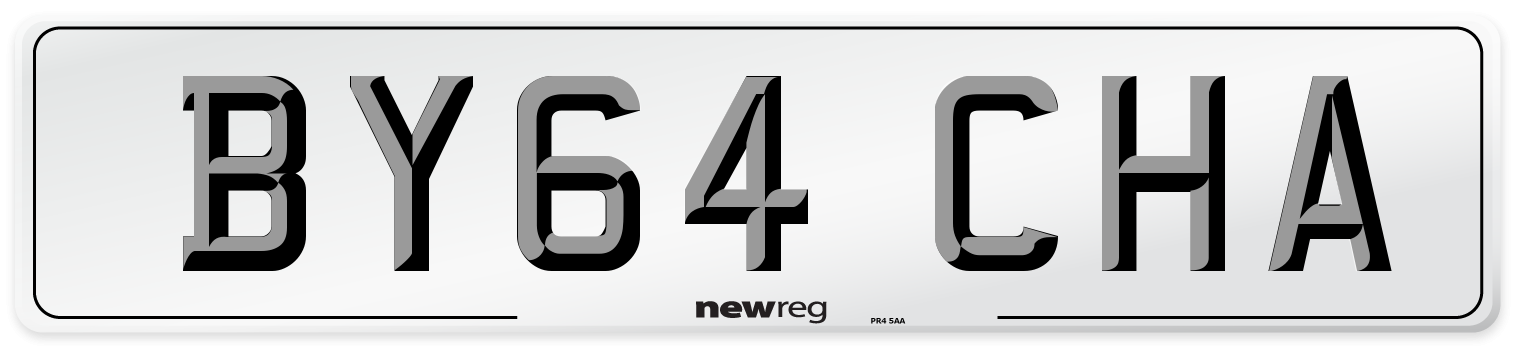 BY64 CHA Number Plate from New Reg
